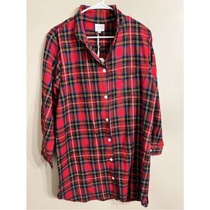 Seline Lounge Flannel Night shirt